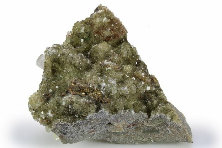 Gemmy Yellow Fluorite Crystals with Chaclopyrite - Spain #255712